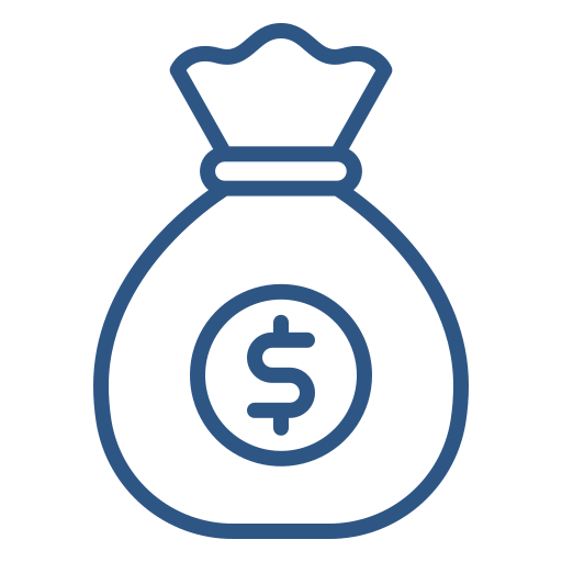 Icono de bolsa de dinero