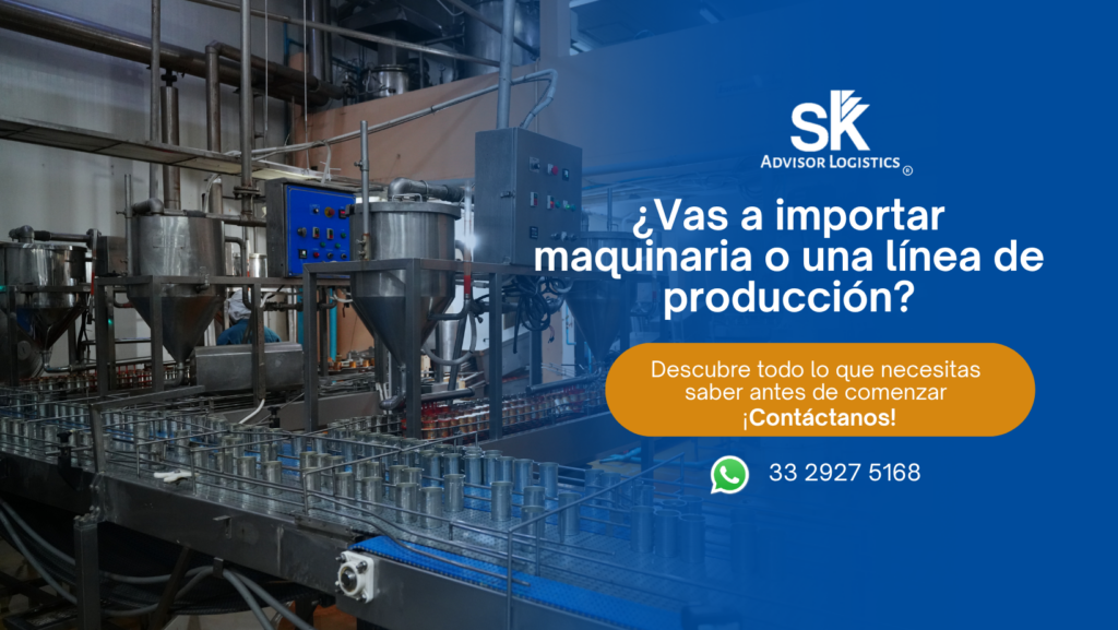 Guía para la importación de maquinaria y de líneas de producción